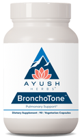 Ayush Herbs BronchoTone 90 Capsules product packaging