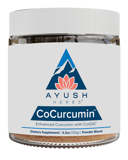 Ayush Herbs CoCurcumin 30 Servings product packaging