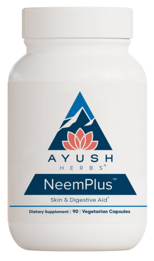Ayush Herbs Neem Plus 90 Capsules product packaging