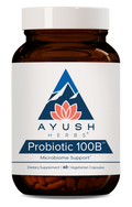 Ayush Herbs Probiotic 100B 60 Capsules product packaging
