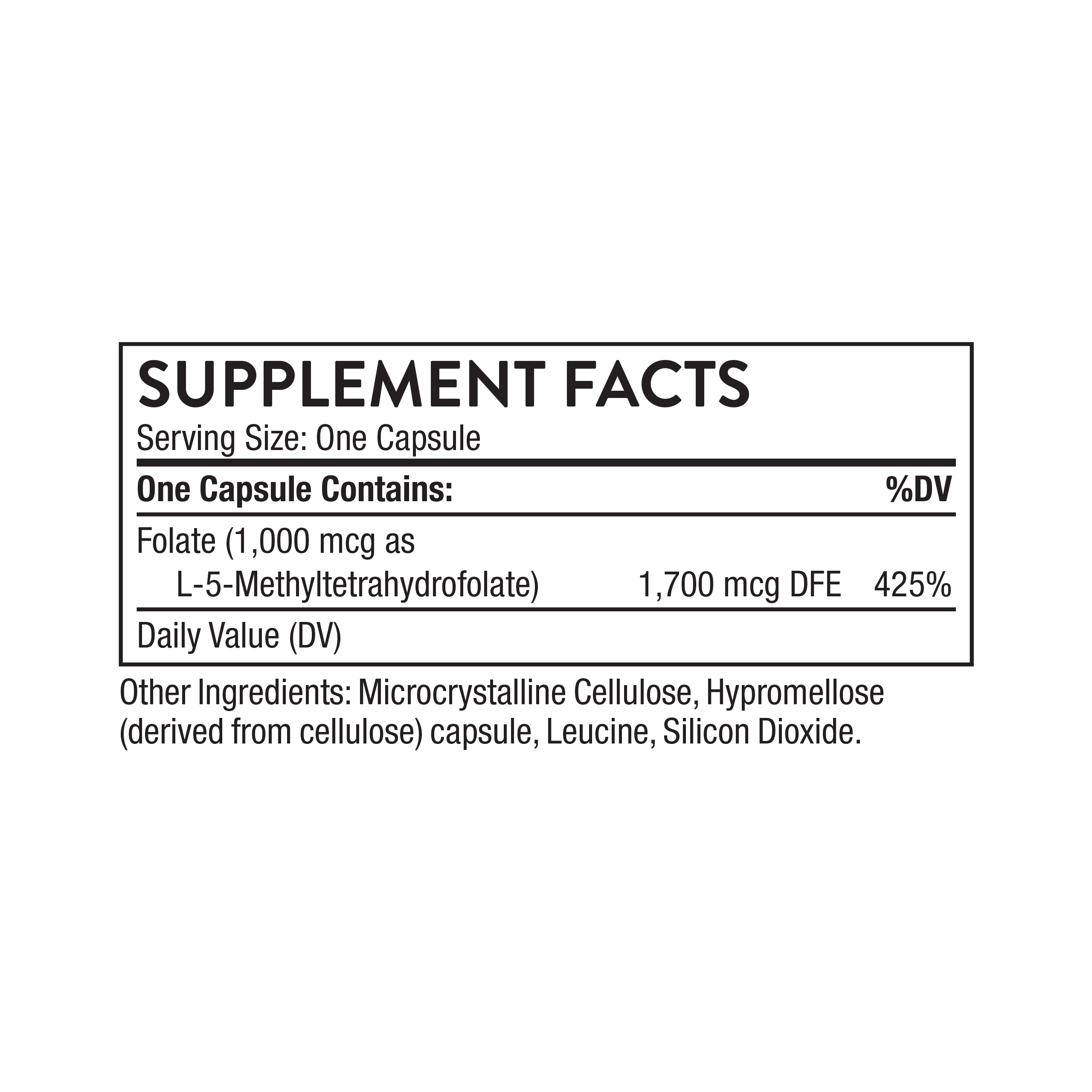 Thorne 5-MTHF 1 mg - 90 Servings product image