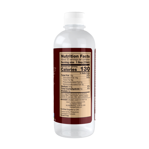 NOW Foods Liquid Coconut Cooking Oil Organic 16 oz