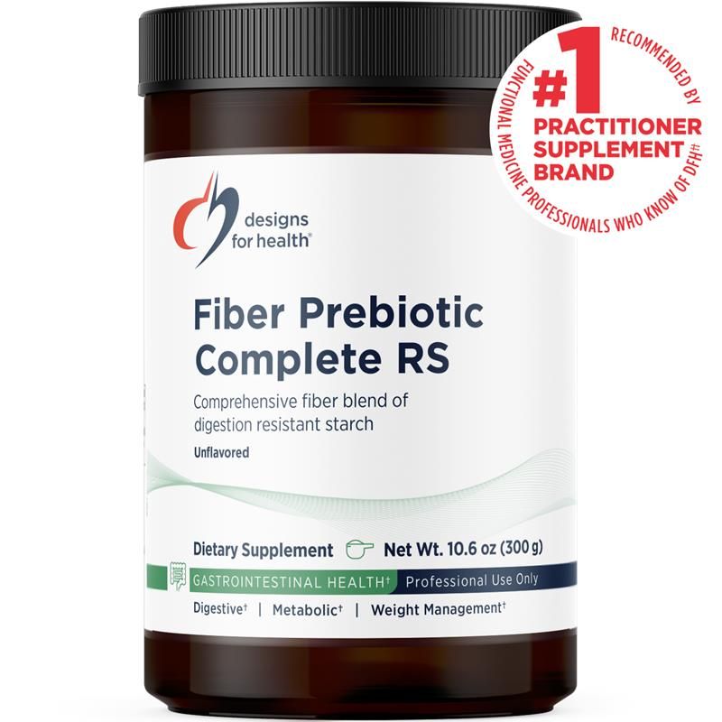 Designs for Health Fiber Prebiotic Complete RS 300 g (10.6 oz) powder front label