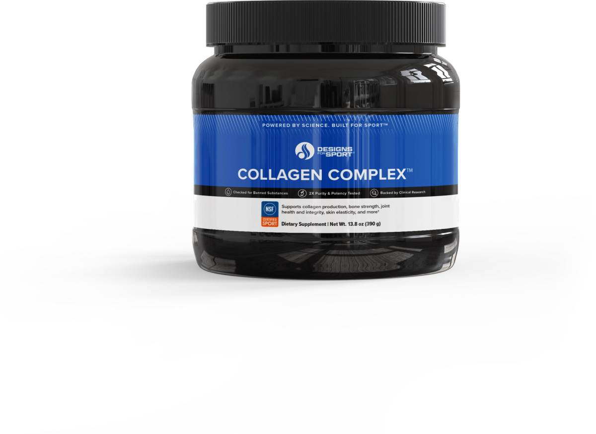 Designs for Health Collagen Complex 390 g (0.86 lb) powder front label