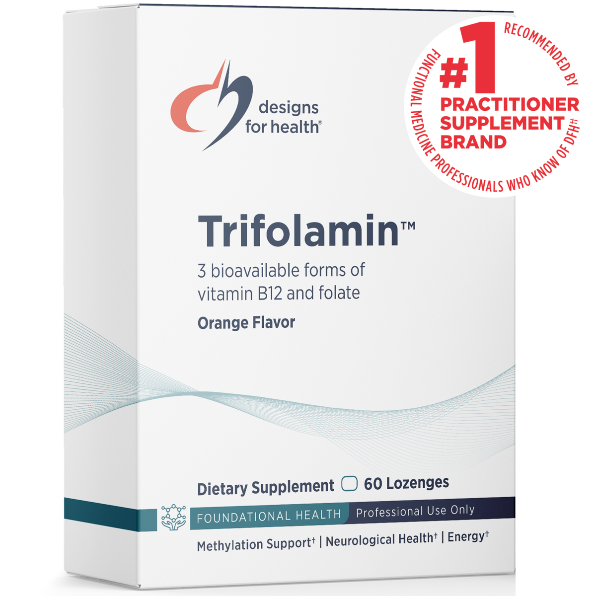 Designs for Health Trifolamin 60 lozenges front label