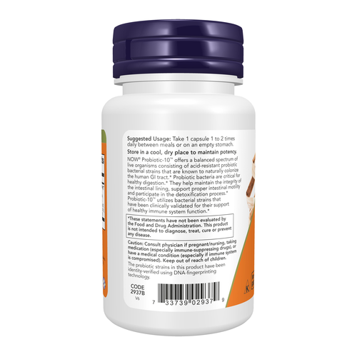 NOW Foods Probiotic-10 25 Billion 30 Veg Capsules