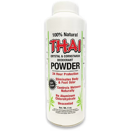 Thai Body & Foot Deodorant Powder Unscented – 4 oz