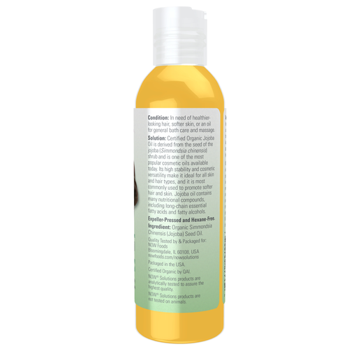 Now Solutions Jojoba Oil Organic 4 oz