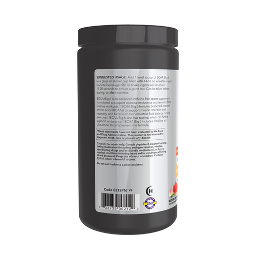 NOW Sports BCAA Big 6 Powder Watermelon 600 g