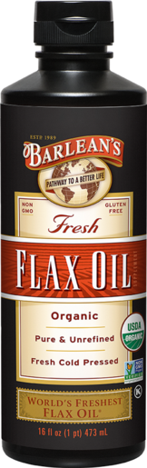 Barlean's Fresh Flax Oil 16 oz bottle