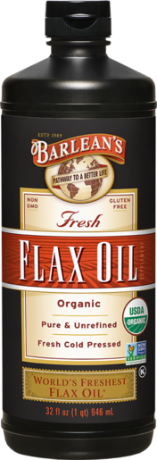 Barlean's Fresh Flax Oil 32 oz bottle