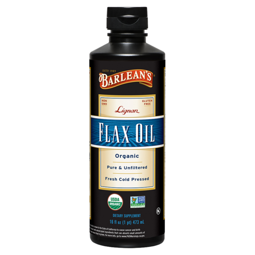 Barlean's Lignan Flax Oil 16 oz bottle