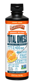 Barlean's Seriously Delicious Total Omega Orange Creme 16 oz bottle