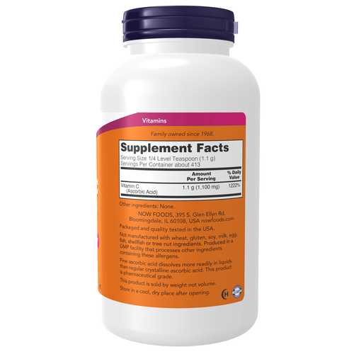 NOW Foods Vitamin C Crystals Powder 1 lb