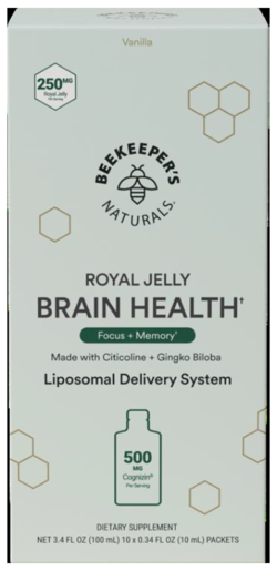 BeeKeeper's Naturals Liposomal Brain Health 10 Packets product packaging