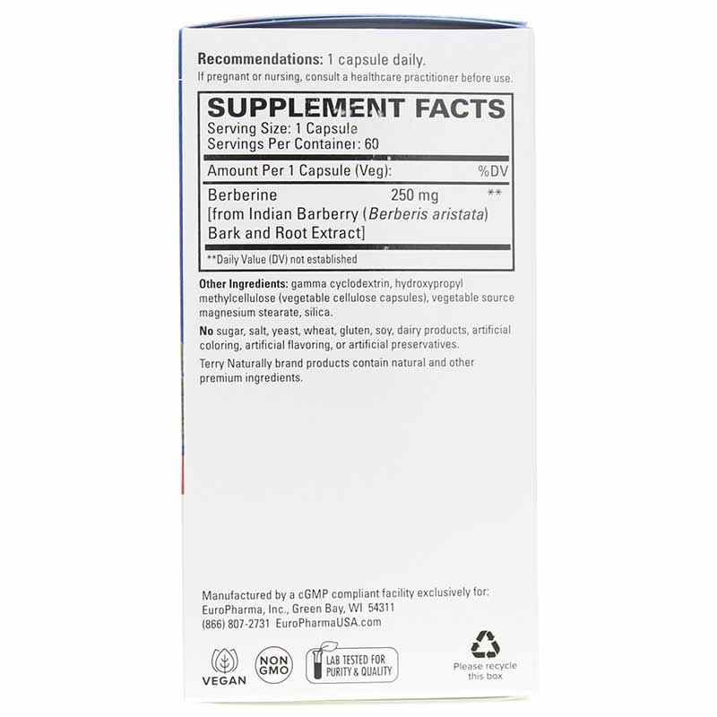 Terry Naturally Berberine MetX 60 Capsules