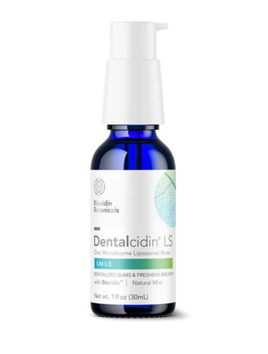 Biocidin Dentalcidin LS Oral Rinse 1 fl oz — product packaging