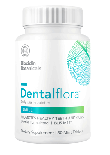 Biocidin Dentalflora Oral Probiotic 30 Tablets — product packaging