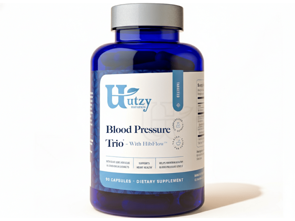 Utzy Naturals Blood Pressure Trio 90 Capsules official front image
