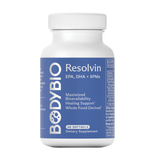 BodyBio Resolvin 60 Softgels — bottle packaging