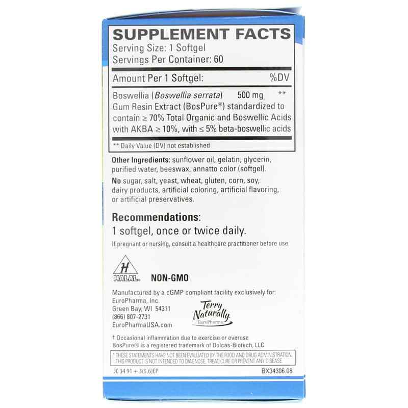 Terry Naturally BosMed 500 Extra Strength 60 Softgels
