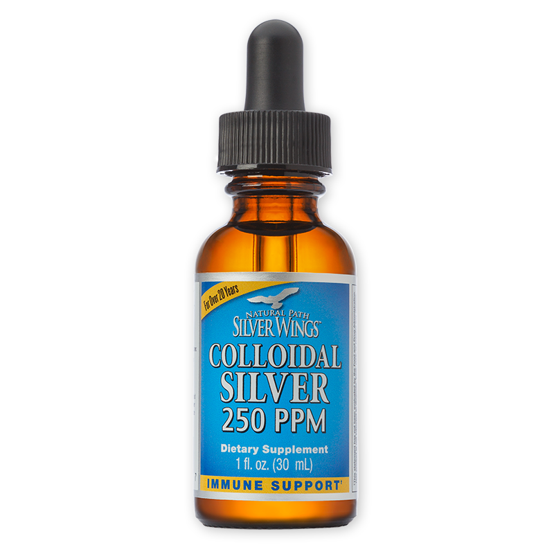 Natural Path Silver Wings Colloidal Silver 250 PPM - 1 oz Dropper