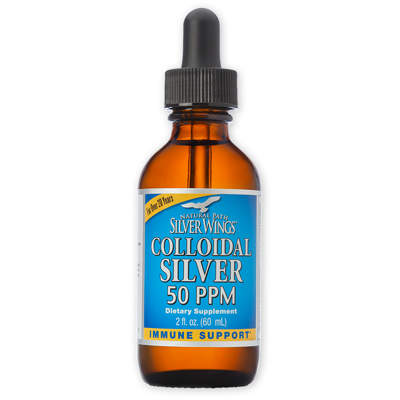 Natural Path Silver Wings Colloidal Silver 50 PPM - 2 oz Dropper