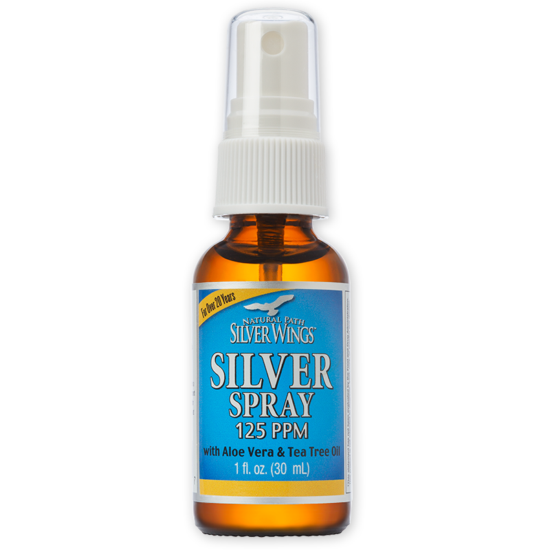 Natural Path Silver Wings Silver with Aloe Vera & Tea Tree Oil Spray - 1 oz - 1 oz Spray