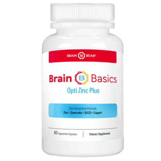 Brain Bean Brain Basics Opti Zinc Plus 60 Capsules — bottle packaging