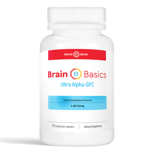 Brain Bean Brain Basics Ultra Alpha GPC 90 Capsules — bottle packaging