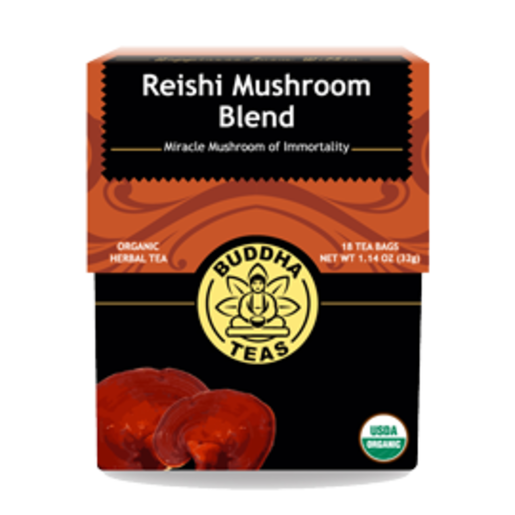 Buddha Teas Reishi Mushroom Blend — 18 tea bags box