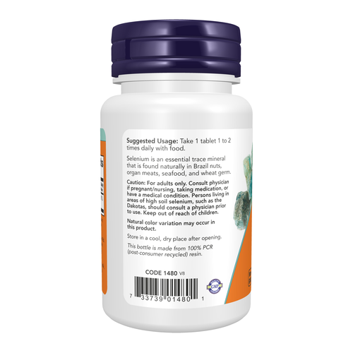 NOW Foods Selenium 100 mcg 100 Tablets