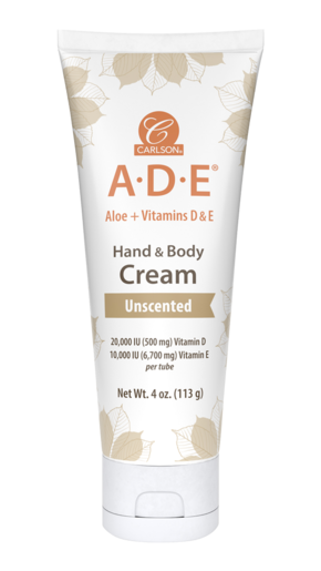 Carlson Labs A.D.E Hand & Body Cream Unscented 4 oz — product packaging