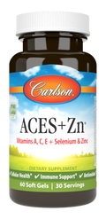 Carlson Labs ACES+Zn 60 Softgels — product packaging