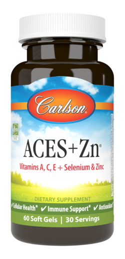 Carlson Labs ACES+Zn 60 Softgels — product packaging