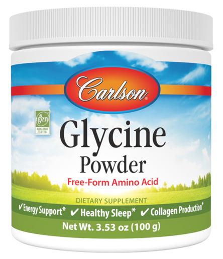 Carlson Labs Glycine Powder 100 g – 50 Servings — product packaging