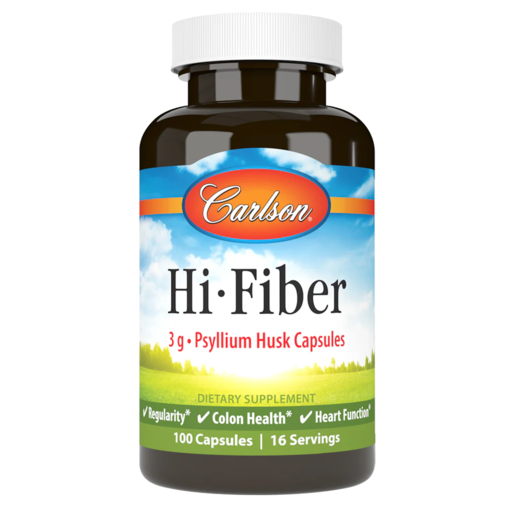 Carlson Labs Hi-Fiber 100 Capsules — product packaging