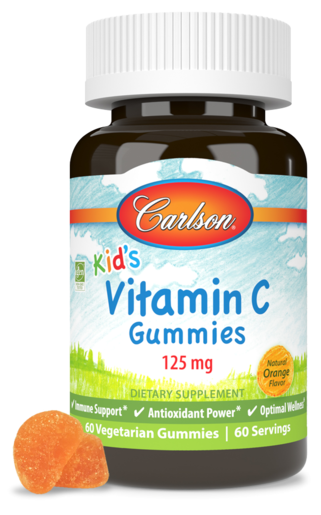 Carlson Labs Kid’s Vitamin C Gummies 125 mg 60 Gummies — product packaging