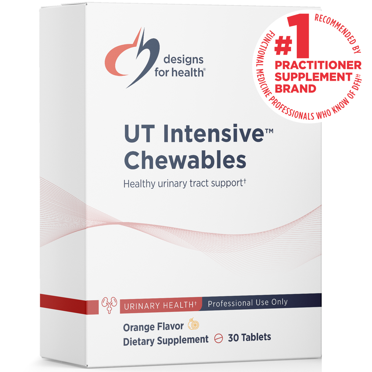 Designs for Health UT Intensive Chewables 30 tablets front label