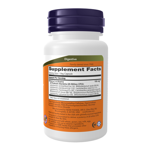NOW Foods Probiotic-10 25 Billion 30 Veg Capsules
