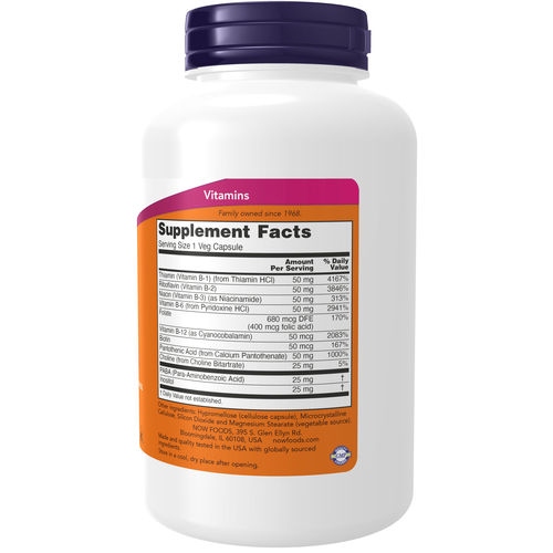 NOW Foods B-50 Complex 250 Veg Capsules