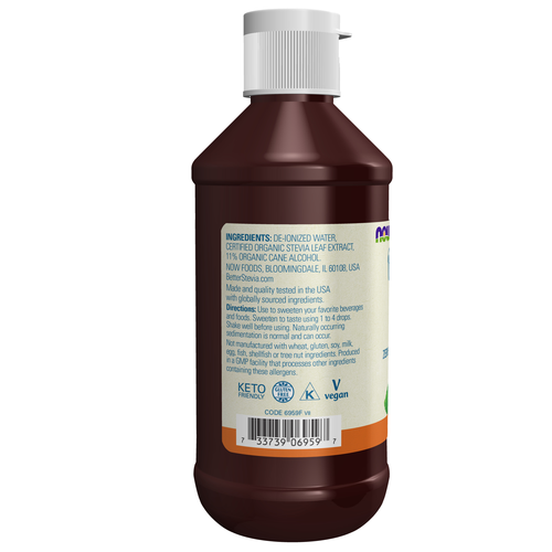 NOW Better Stevia Liquid Original 8 oz