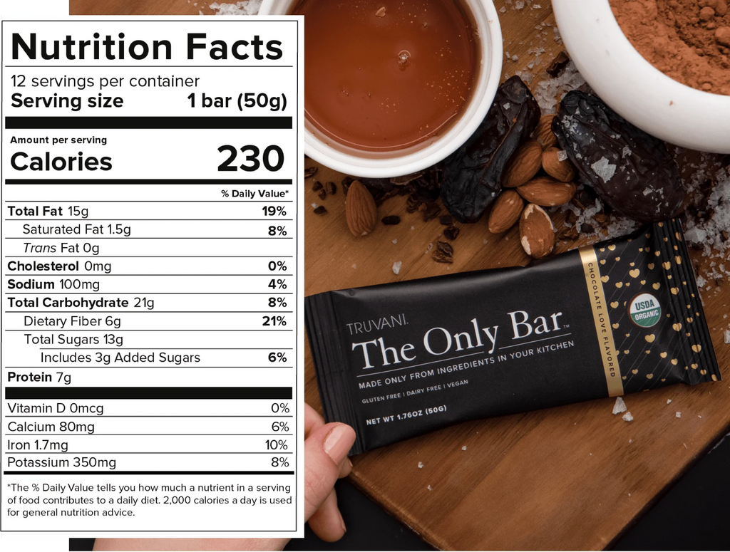 Truvani Chocolate The Only Bar Single Serving Bar