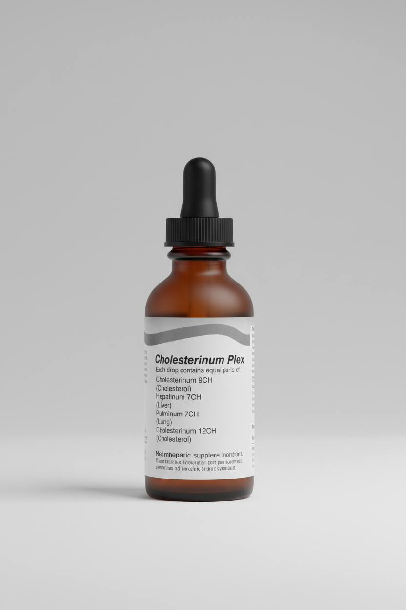 Label with herbal medicine formula on a white background