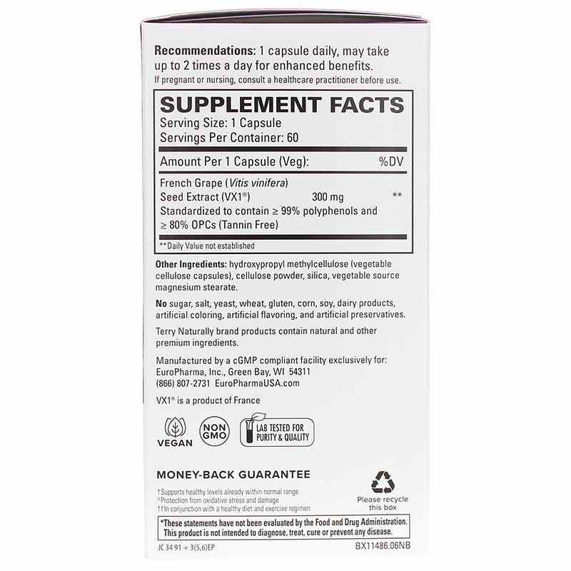 Terry Naturally Advanced OPC 300 mg 60 Capsules