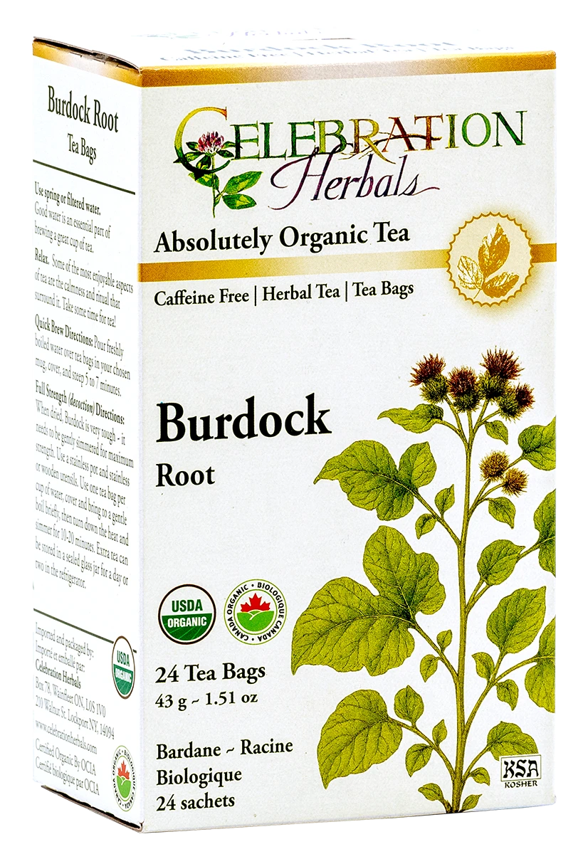 Celebration Herbals Organic Burdock Root Tea – 24 Tea Bags
