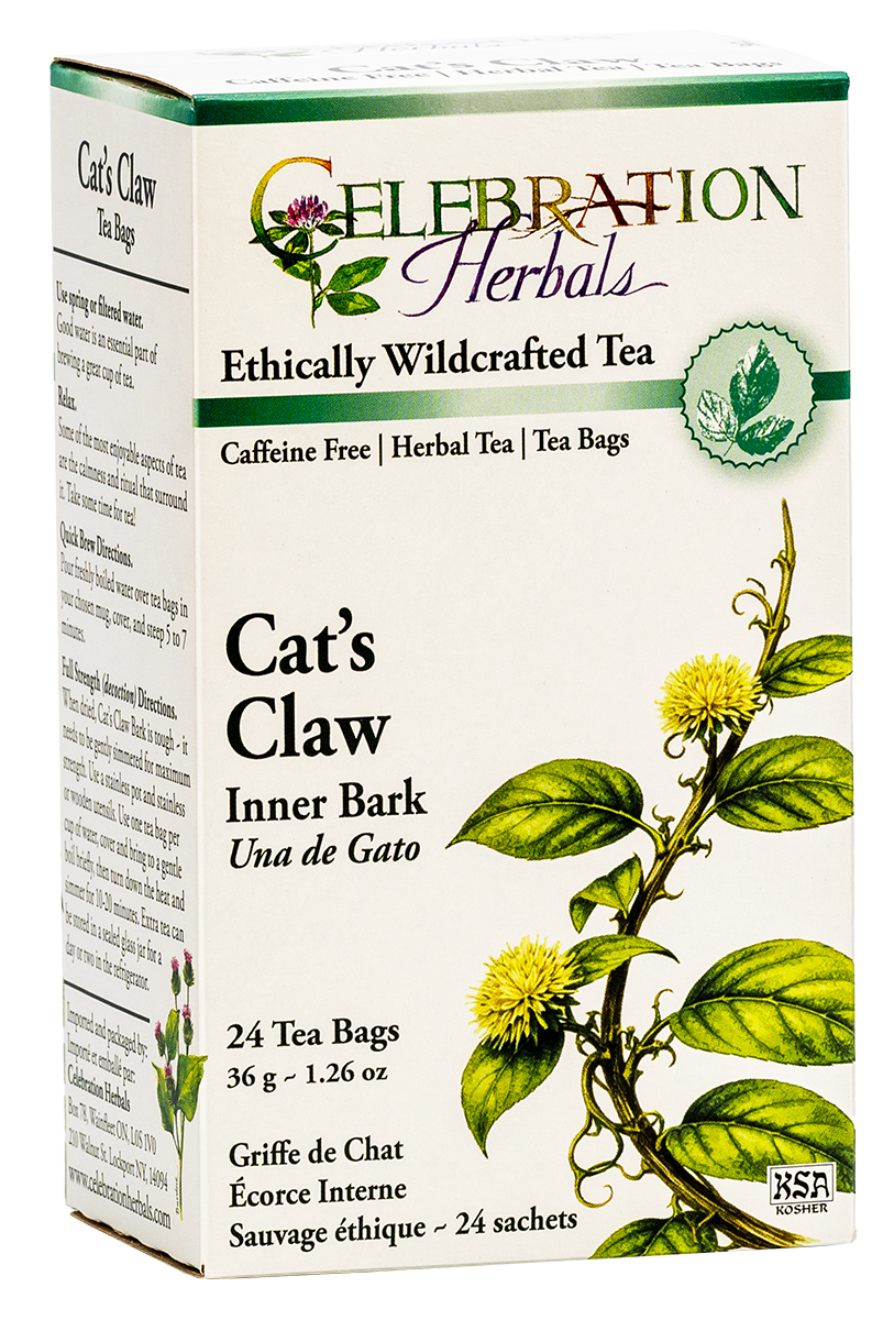 Celebration Herbals Cat's Claw Inner Bark Tea – 24 Tea Bags