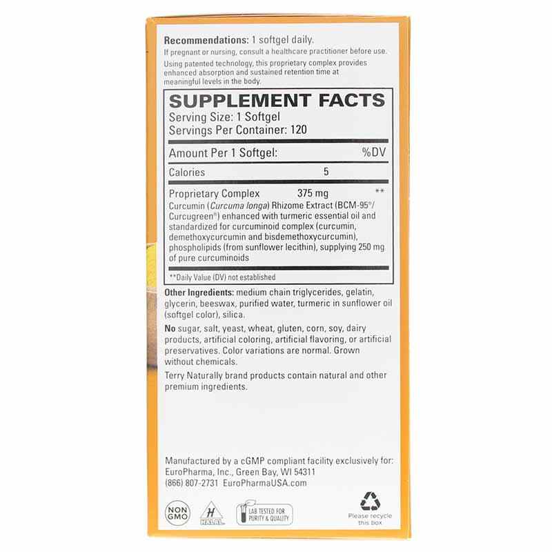 Terry Naturally CuraMed 375 mg 120 Softgels