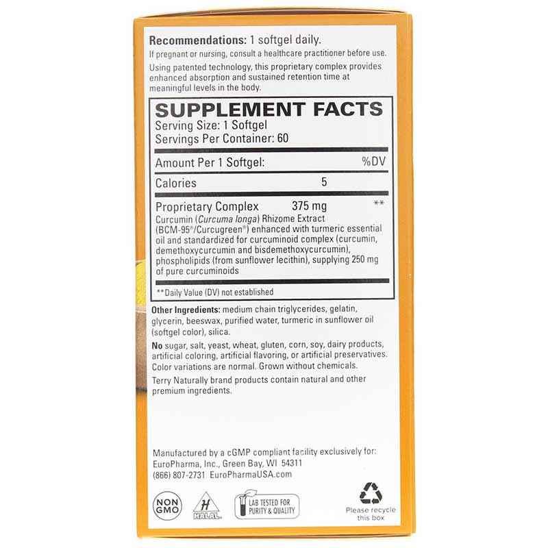 Terry Naturally CuraMed 375 mg 60 Softgels