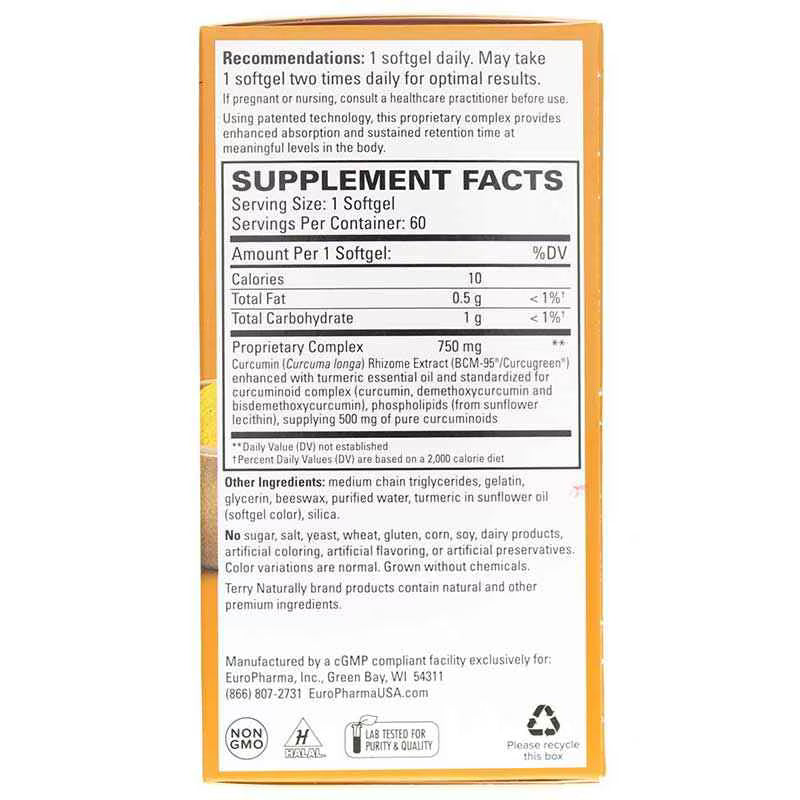 Terry Naturally CuraMed 750 mg 60 Softgels